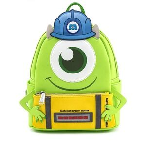 NWT Loungefly Disney Monsters Inc Mike Wazowski Scare Cosplay Backpack